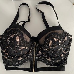 Victoria's Secret Long-Line Front Zip Balconette Bra